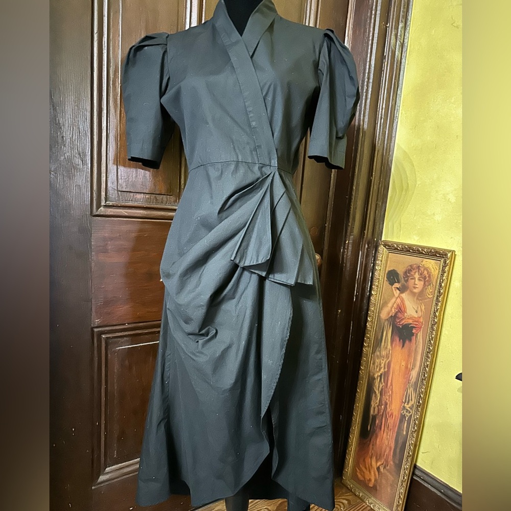 Cindy Castro New York cotton wrap dress S